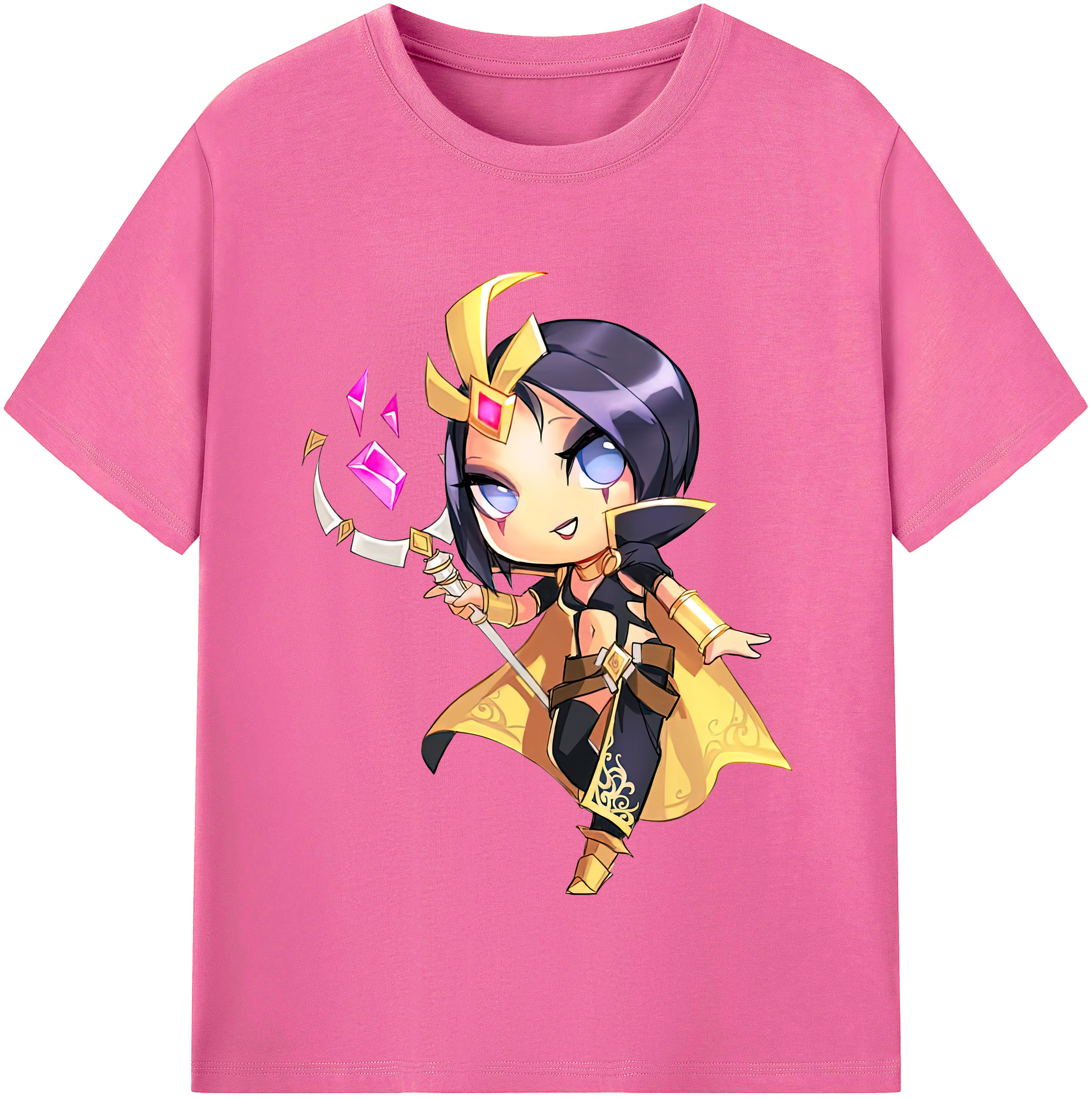 （画像用） リーグ・オブ・レジェンド League of Legends LOL レディースカジュアルプリントTシャツ（綿100％）